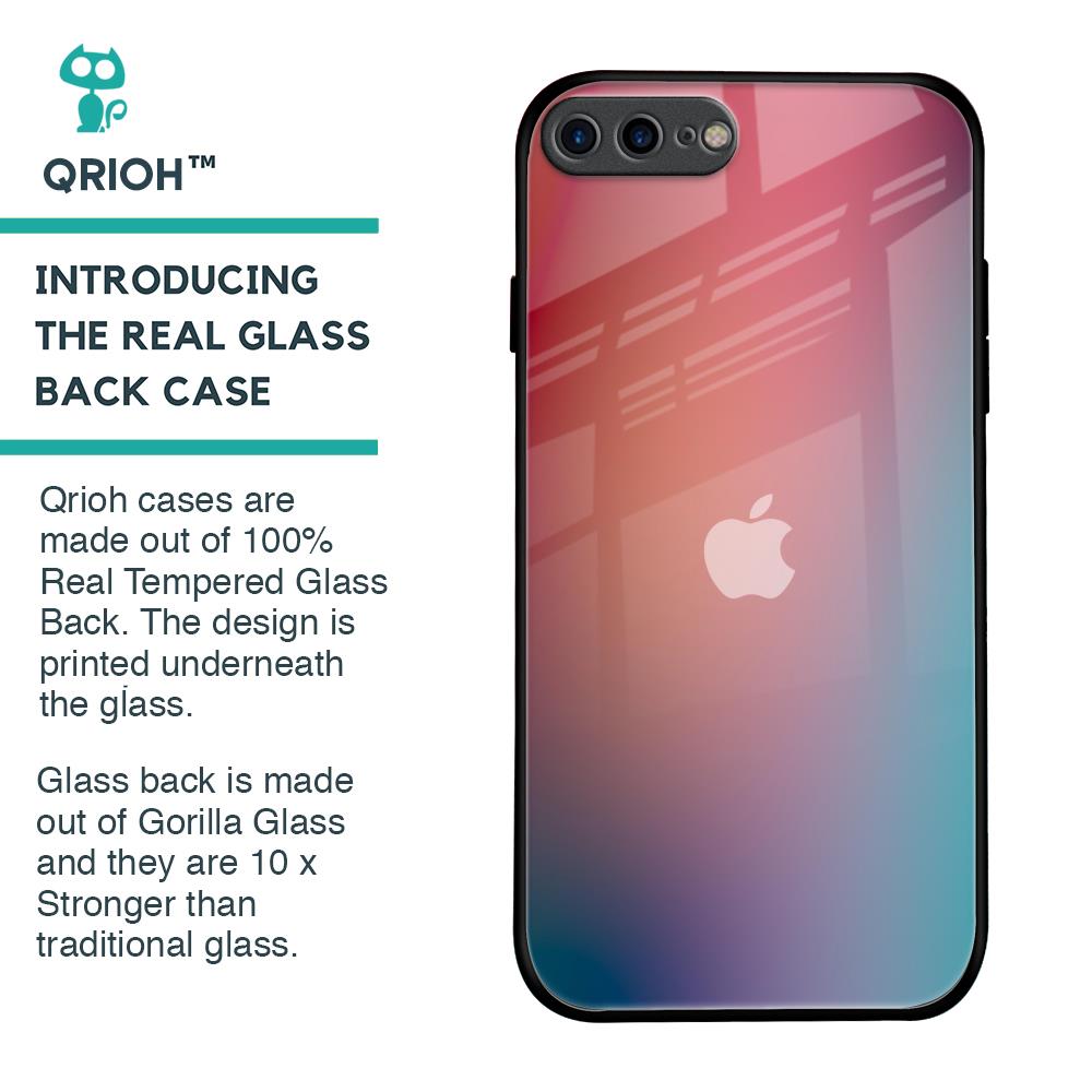 Dusty Multi Gradient Glass Case for iPhone 7 Plus