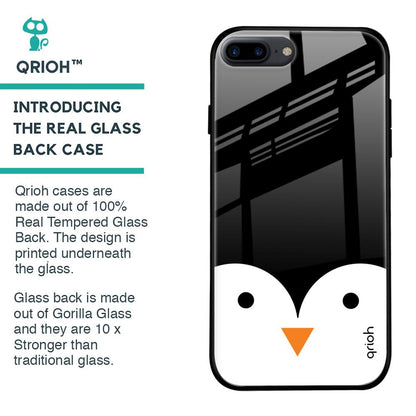 Cute Penguin Glass Case for iPhone 7 Plus