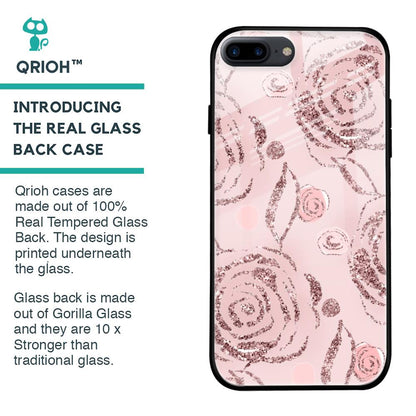 Shimmer Roses Glass case for iPhone 7 Plus