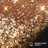 Gold Snow Globe Glitter case for Vivo