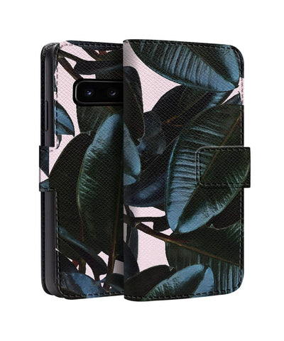 Dark Tropical Leaves Samsung Flip Cases & Covers Online