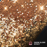 Gold Snow Globe Glitter case for iPhone
