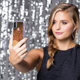 Gold Snow Globe Glitter case for iPhone