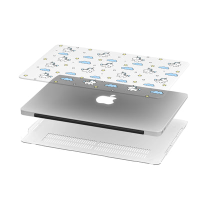 Unicorns In Sky Macbook cover