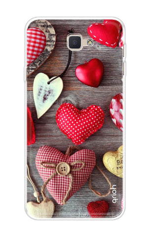 Valentine Hearts Samsung J7 Prime Back Cover