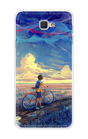 Riding Bicycle to Dreamland Samsung J7 Prime Back Cover