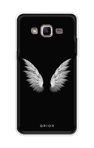 White Angel Wings Samsung J2 Prime Back Cover