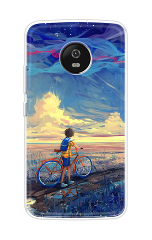 Riding Bicycle to Dreamland Motorola Moto G5 Back Cover
