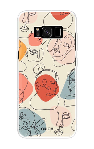Abstract Faces Samsung S8 Back Cover
