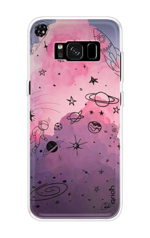 Space Doodles Art Samsung S8 Back Cover