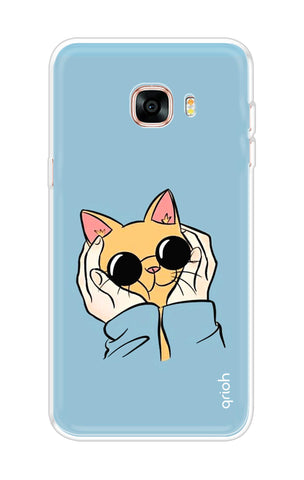 Attitude Cat Samsung C9 Pro Back Cover