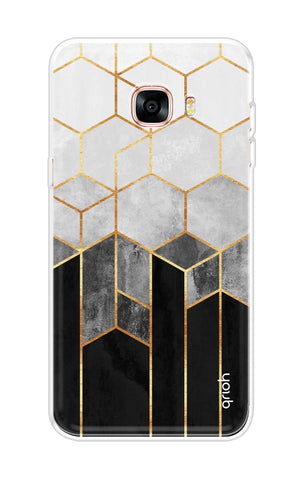 Hexagonal Pattern Samsung C9 Pro Back Cover