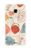 Abstract Faces Samsung C9 Pro Back Cover