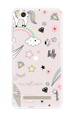 Unicorn Doodle Xiaomi Redmi 4A Back Cover