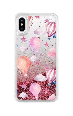 Blimps In the Sky Rose Snow Globe iPhone Glitter Cases & Covers Online 