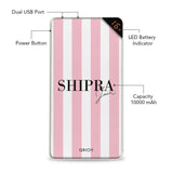 Matching Stripes Customized Power Bank