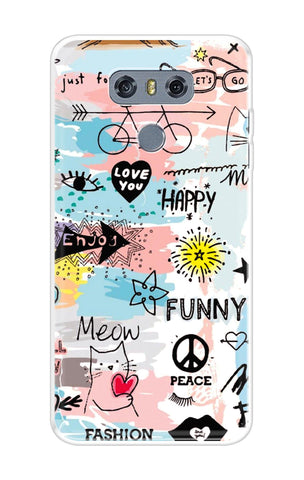 Happy Doodle LG G6 Back Cover