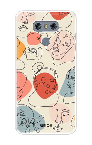 Abstract Faces LG G6 Back Cover