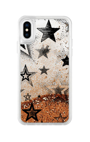Heavenly Stars Gold Snow Globe iPhone Glitter Cases & Covers Online 