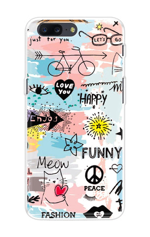 Happy Doodle OnePlus 5 Back Cover