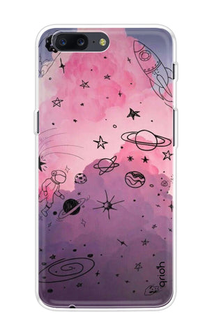 Space Doodles Art OnePlus 5 Back Cover