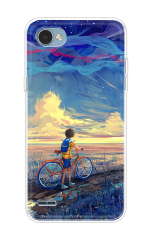 Riding Bicycle to Dreamland LG Q6 Back Cover