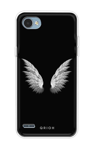 White Angel Wings LG Q6 Back Cover