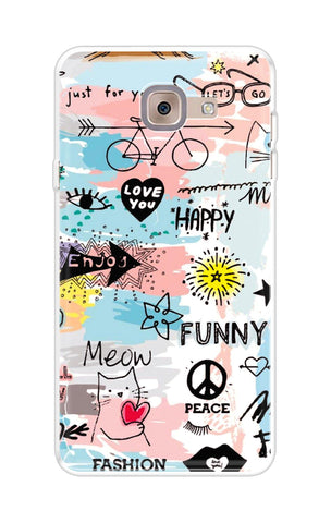 Happy Doodle Samsung J7 Max Back Cover