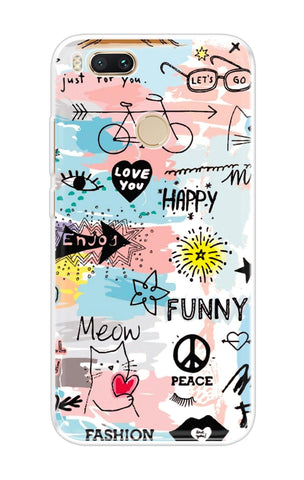 Happy Doodle Xiaomi Mi A1 Back Cover