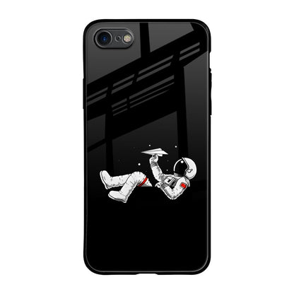 Space Traveller iPhone 8 Glass Back Cover Online