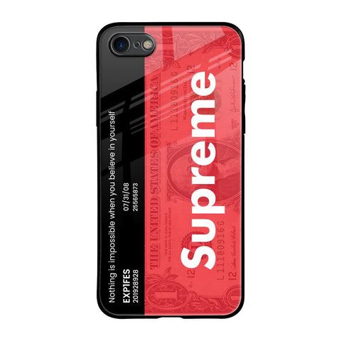 Supreme Ticket iPhone 8 Glass Back Cover Online