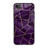 Geometric Purple iPhone 8 Glass Back Cover Online