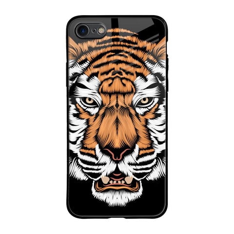 Angry Tiger iPhone 8 Glass Back Cover Online