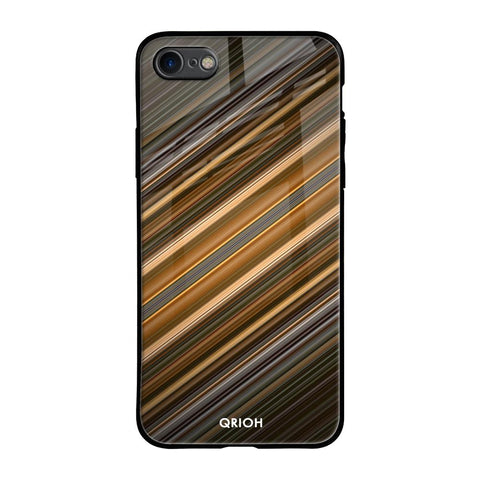 Diagonal Slash Pattern iPhone 8 Glass Back Cover Online