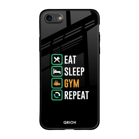 Daily Routine iPhone 8 Glass Back Cover Online