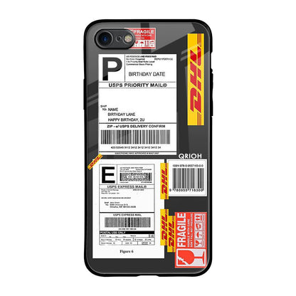 Cool Barcode Label iPhone 8 Glass Back Cover Online
