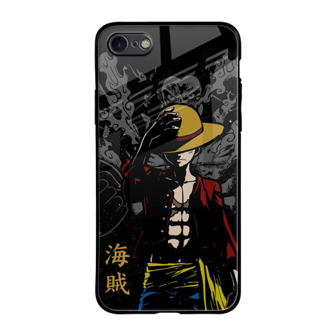 Dark Luffy iPhone 8 Glass Back Cover Online
