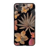 Lines Pattern Flowers iPhone 8 Glass Back Cover Online