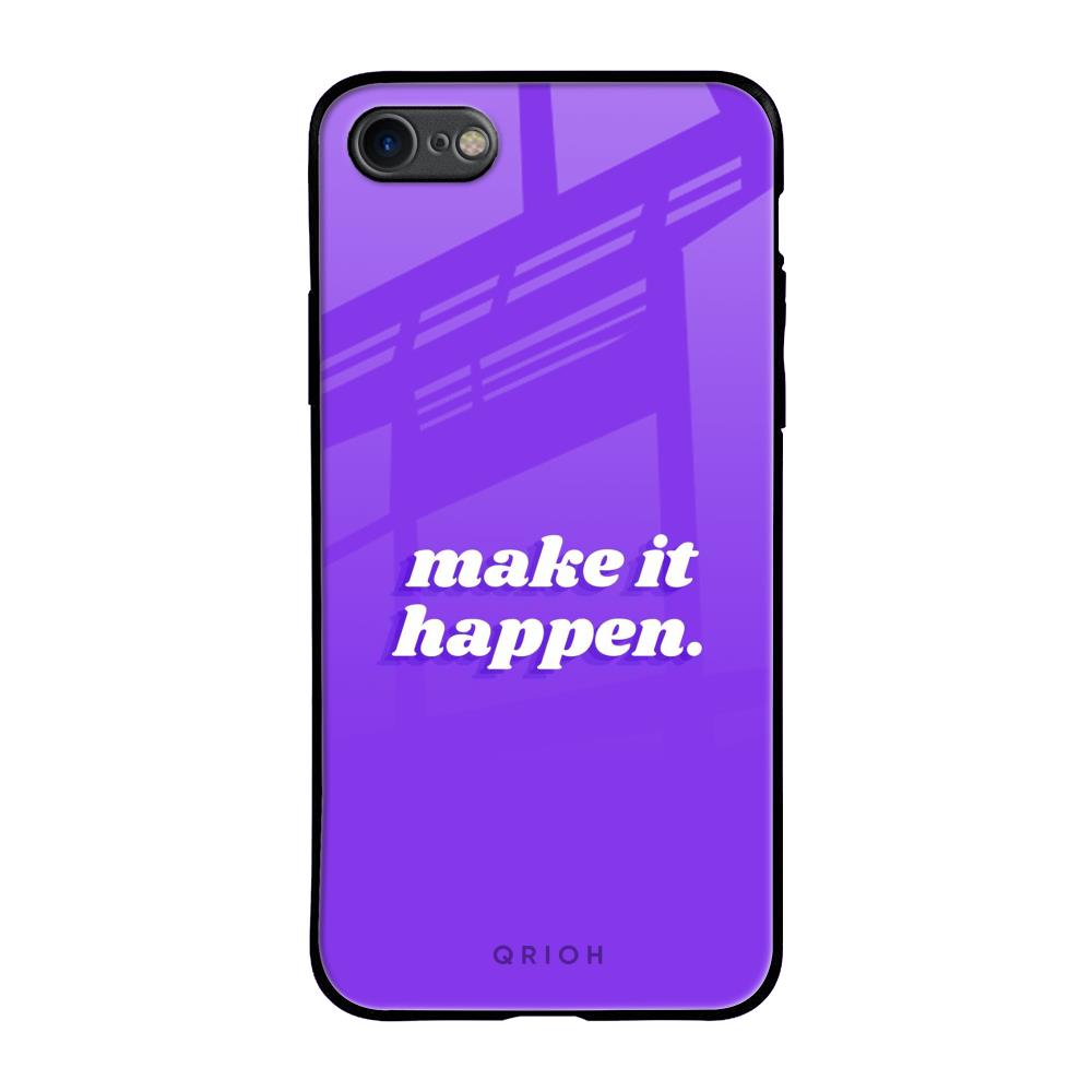 Make it Happen iPhone 8 Glass Back Cover Online