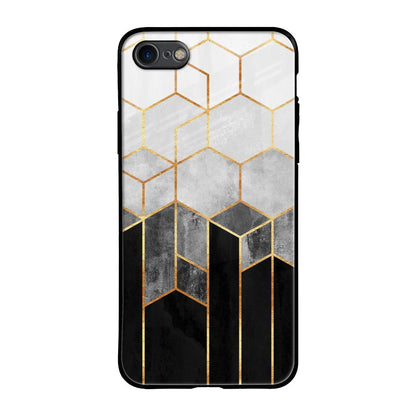 Tricolor Pattern iPhone 8 Glass Back Cover Online