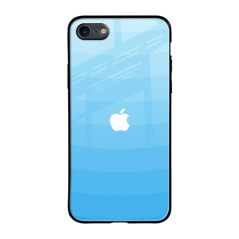 Wavy Blue Pattern iPhone 8 Glass Back Cover Online