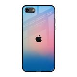 Blue & Pink Ombre iPhone 8 Glass Back Cover Online