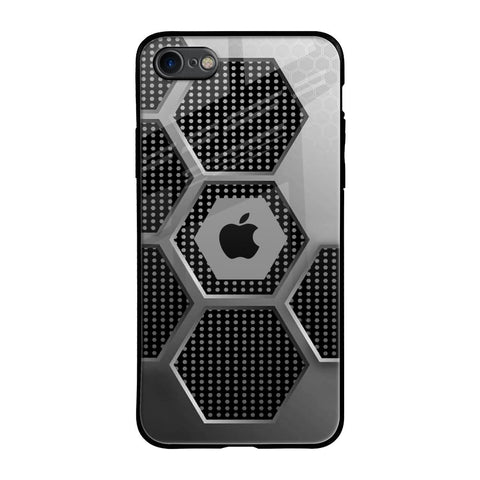 Hexagon Style iPhone 8 Glass Back Cover Online