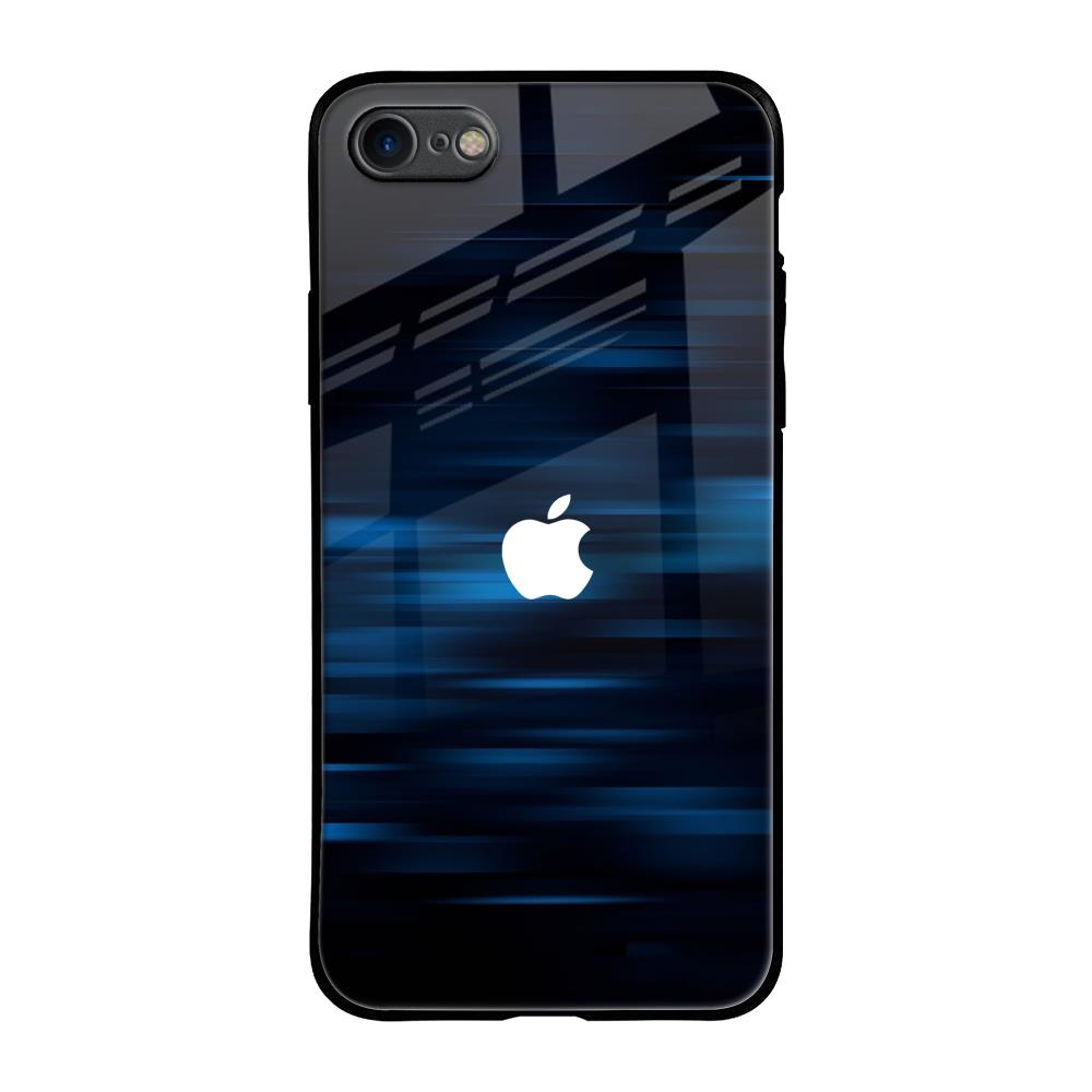 Blue Rough Abstract iPhone 8 Glass Back Cover Online