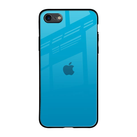 Blue Aqua iPhone 8 Glass Back Cover Online