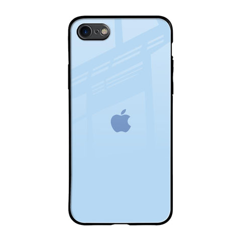 Pastel Sky Blue iPhone 8 Glass Back Cover Online
