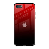 Maroon Faded iPhone 8 Glass Back Cover Online