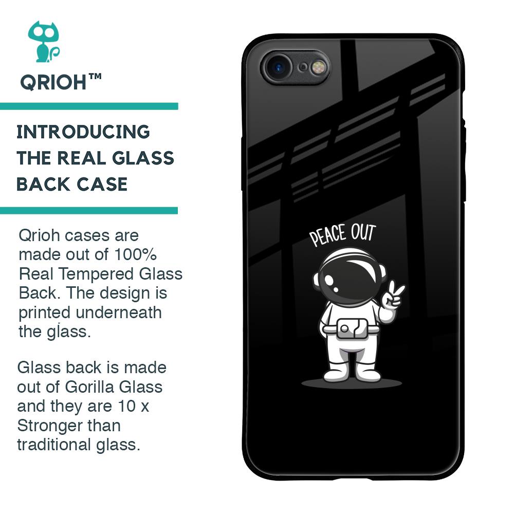 Peace Out Astro Glass Case for iPhone 8