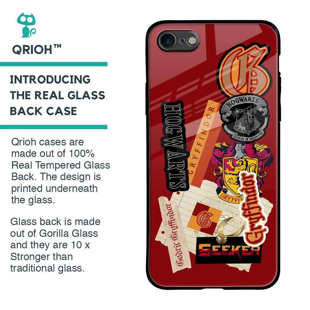 Gryffindor Glass Case for iPhone 8
