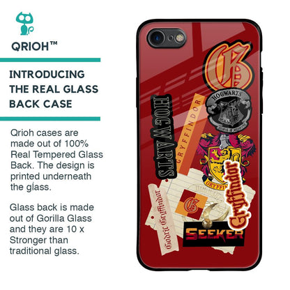 Gryffindor Glass Case for iPhone 8